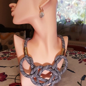 Tengerparti nosztalgia - zsinóros nyaklánc - ékszer - nyaklánc - medál nélküli nyaklánc - Meska.hu