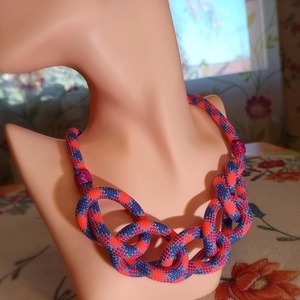 Izabella - zsinóros nyaklánc - Meska.hu