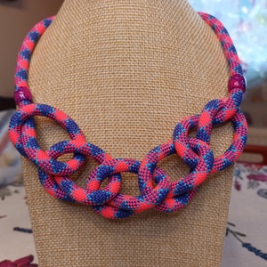 Izabella - zsinóros nyaklánc - ékszer - nyaklánc - gyöngyös nyaklánc - Meska.hu