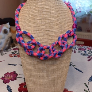 Izabella - zsinóros nyaklánc - ékszer - nyaklánc - gyöngyös nyaklánc - Meska.hu