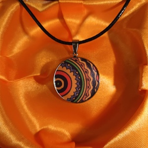 Színpompás Etno Medál - ékszer - nyaklánc - medál - Meska.hu