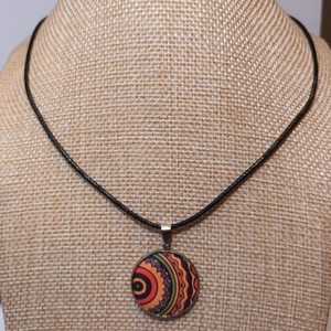 Színpompás Etno Medál - ékszer - nyaklánc - medál - Meska.hu