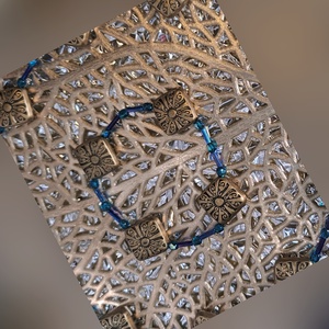 Etno-Chic gyöngyékszer szett � Türkiz és Bronz Harmónia - ékszer - ékszerszett - Meska.hu