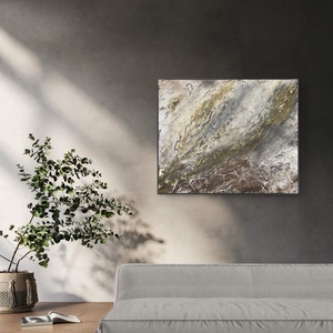 Golden marble 50cm X 40cm absztrakt texturált festmény - művészet - festmény - festmény vegyes technika - Meska.hu