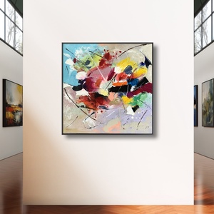 Whirl 40cm x 40 cm absztrakt festmény - művészet - festmény - festmény vegyes technika - Meska.hu
