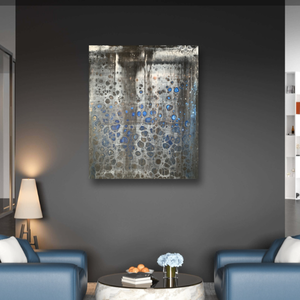 Fade 46cm x 55cm absztrakt festmény - művészet - festmény - festmény vegyes technika - Meska.hu