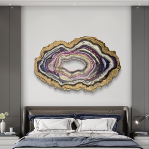 Amethyst 106cm x 63cm epoxy gyanta egyedi geoda falikép - művészet - festmény - festmény vegyes technika - Meska.hu