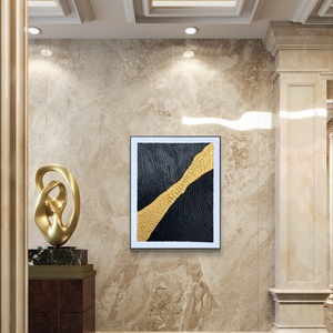 Golden river 50cm x 40cm textúrált kép - művészet - festmény - festmény vegyes technika - Meska.hu
