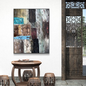 Fields 40cm x 50 cm texturált absztrakt festmény, Művészet, Festmény, Festmény vegyes technika, Festészet, Festett tárgyak, MESKA