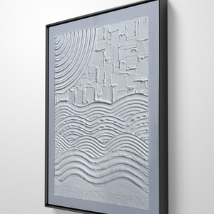 White nature 40cm x 50cm texturált festmény, vegyes technika - művészet - festmény - festmény vegyes technika - Meska.hu