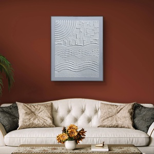 White nature 40cm x 50cm texturált festmény, vegyes technika, Művészet, Festmény, Festmény vegyes technika, Festészet, Festett tárgyak, MESKA