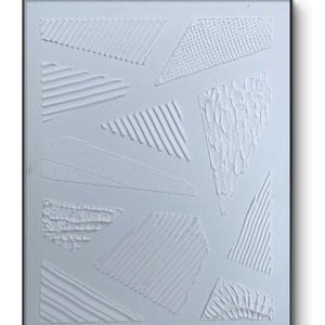 White textures 50cm x 40cm texturált kép - művészet - festmény - festmény vegyes technika - Meska.hu