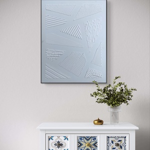 White textures 50cm x 40cm texturált kép - művészet - festmény - festmény vegyes technika - Meska.hu