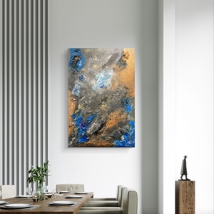 Liquid earth II. 38cm x 55cm absztrakt strukturált festmény - művészet - festmény - festmény vegyes technika - Meska.hu