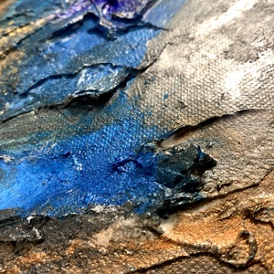 Liquid earth II. 38cm x 55cm absztrakt strukturált festmény - művészet - festmény - festmény vegyes technika - Meska.hu