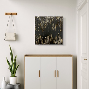  Golden dripstone 40cm x 40 cm texturált absztrakt festmény, Művészet, Festmény, Festmény vegyes technika, Festészet, Festett tárgyak, MESKA
