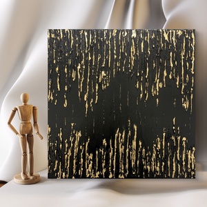  Golden dripstone 40cm x 40 cm texturált absztrakt festmény - művészet - festmény - festmény vegyes technika - Meska.hu