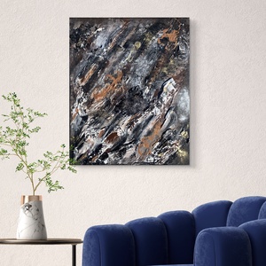 Iced Earth II.  38cm X 46cm absztrakt texturált akril festmény - művészet - festmény - festmény vegyes technika - Meska.hu