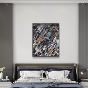 Iced Earth II.  38cm X 46cm absztrakt texturált akril festmény - művészet - festmény - festmény vegyes technika - Meska.hu
