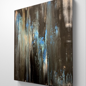 Melting point 40cm x 40cm absztrakt festmény - művészet - festmény - festmény vegyes technika - Meska.hu