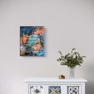 Storm 24cm X 30cm akril, epoxy kép - művészet - festmény - festmény vegyes technika - Meska.hu