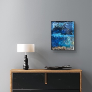 Seaside 24cm X 30cm akril, epoxy kép - művészet - festmény - festmény vegyes technika - Meska.hu