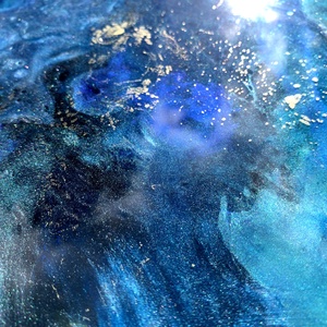 Seaside 24cm X 30cm akril, epoxy kép - művészet - festmény - festmény vegyes technika - Meska.hu