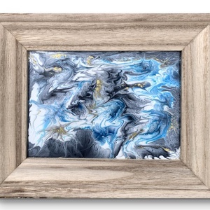 Surface 17cm X 12cm (kerettel együtt 25cm x 20cm ) epoxy kép fa keretben - művészet - festmény - festmény vegyes technika - Meska.hu
