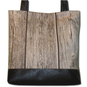 Deszkás táska fekete textilbőrrel -  - Meska.hu