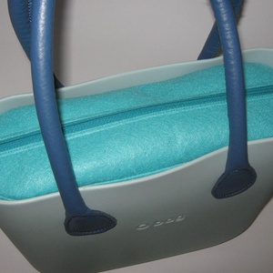 Obag belső mini, kék filc -  - Meska.hu