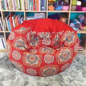 Multifunkcionális babzsák piros-mandalás  - Meska.hu