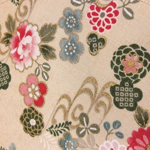 Obag táska belső, moon light, beige alapon virágos -  - Meska.hu