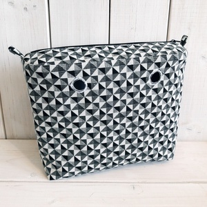 Obag belső mini, kockás fekete-fehér -  - Meska.hu