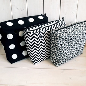 Obag belső mini, kockás fekete-fehér -  - Meska.hu