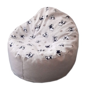 Babzsákfotel gyerekeknek kagyló bulldog - beige, Otthon & Életmód, Bútor, Babzsákfotel, Varrás, MESKA