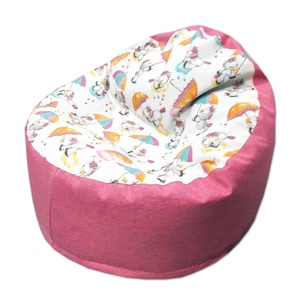 Babzsákfotel gyerekeknek kagyló pink-unikornis - otthon & életmód - bútor - babzsákfotel - Meska.hu