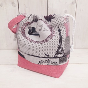Project bag - Párizs - táska & tok - bevásárlás & shopper táska - shopper, textiltáska, szatyor - Meska.hu