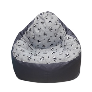 Szürke-bulldogos babzsákfotel relax felnőtt - otthon & életmód - bútor - babzsákfotel - Meska.hu