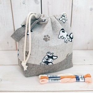 Project bag - Bulldogos - táska & tok - neszesszer - Meska.hu