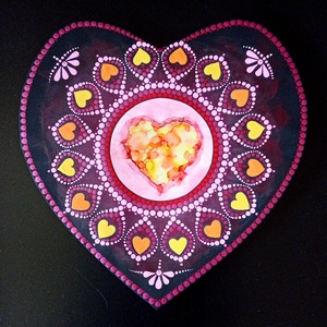 Pontozott mandala Infinite Love - Végtelen szeretet - Meska.hu