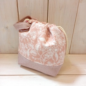 Project bag - Pasztell rózsaszín, virágos  - táska & tok - bevásárlás & shopper táska - shopper, textiltáska, szatyor - Meska.hu