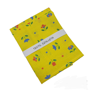 Textil szalvéta 2db, sárga - kis virágos, Otthon & Életmód, Konyhafelszerelés, tálalás, Konyhai textil, Szalvéta, Varrás, MESKA