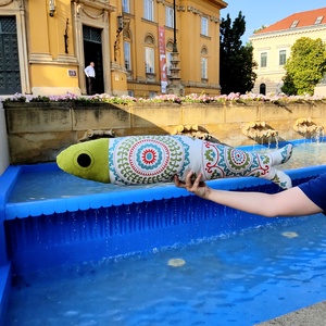 Óriás halacska párna, mandalás, 90cm - otthon & életmód - lakástextil - párna & párnahuzat - Meska.hu