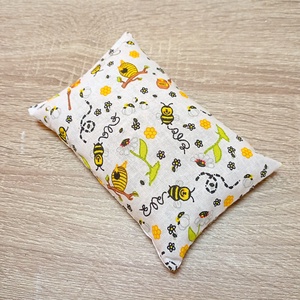 Babzsák oviba, suliba, 10X15cm, méhecskés - játék & sport - ovis felszerelés - egyéb ovis kiegészítő - Meska.hu