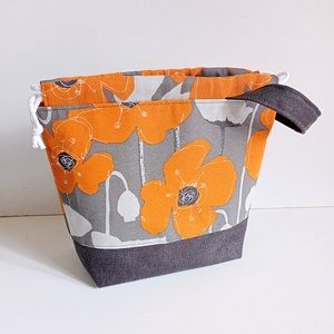 Project bag - Mákvirág - táska & tok - bevásárlás & shopper táska - shopper, textiltáska, szatyor - Meska.hu
