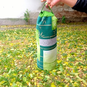 Mini henger párna tönköly pelyvával töltve, Zen - bambusz - otthon & életmód - lakástextil - párna & párnahuzat - Meska.hu