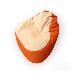 Narancs - beige babzsákfotel relax felnőtt - otthon & életmód - bútor - babzsákfotel - Meska.hu