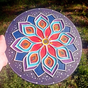 Mandala kép Galaxis, tükörmozaikkal - otthon & életmód - dekoráció - spiritualitás - mandala - Meska.hu