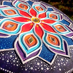 Mandala kép Galaxis, tükörmozaikkal - otthon & életmód - dekoráció - spiritualitás - mandala - Meska.hu