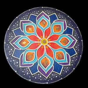 Mandala kép Galaxis, tükörmozaikkal - otthon & életmód - dekoráció - spiritualitás - mandala - Meska.hu